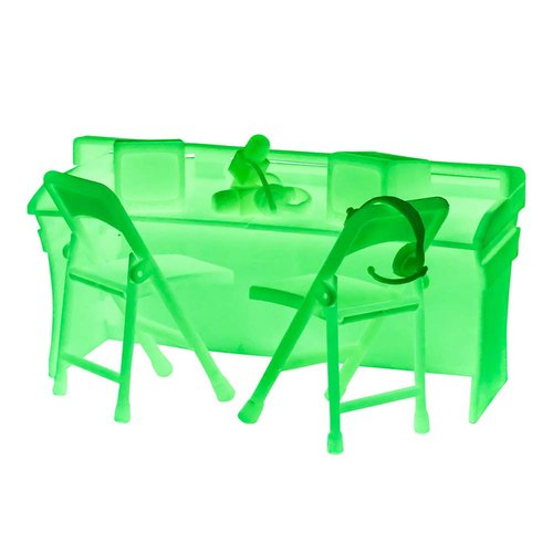 Glow in The Dark Commentator Table Playset for Wrestling Action Figures