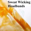 Huachi Women's Headbands Yoga Workout Exercise Headbands for Women Cute Elastic Hair Bands for Women’s Hair Tie Dye Bandeau Headband Sweatbands