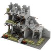 WW2 Military Base Bunker Trench Building Blocks, Compatible with Lego Military Base Sets, Army Toy with Cannon, Military Bunker, Gift for Kid 8 9 10 11 12 13 14 Years Old