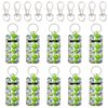 allydrew 10 Pack Chapstick Holder Keychain, Keyring for Lip Balm Lip Gloss Lipstick with 10 Pieces Metal Keyring Clasps, Tennis