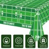 Ertyjikg 4 Pack Football Party Decorations Tablecloths Football Party Supplies Disposable Plastic Football Tablecloth for Football Birthday Party Decorations Game Day Tailgate Decorations, 87 X 51in