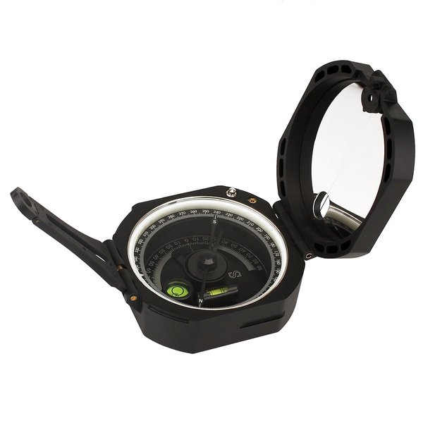 SVBONY Camping Military Compass Pocket Transit Multifunction Compass Lensatic Sighting Fluorescent Waterproof for Hunting Hiking with Strap