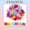 VENOFEN 50PCS Hair Beads for Braids - Candy Color Loc Dreadlock and Hair Jewelry Accessories for Kids and Women