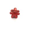 Generic Micro mini extra tiny metalic colored flower acrylic hair claw clip (Clip quantity: 2 Clips, Primary color: Gold)