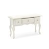 Miniature Table 1:12 Furniture for Dollhouse Accessories Writing Desk with 3 Drawers Miniature Room Ornaments Living Room Bedroom Library Scene Decoration (White)
