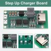 MECCANIXITY 3pcs Lithium Battery Boost Charging Module Multi-Cell 2S 3S 4S Type-C to 8.4V 12.6V 16.8V Adjustable Step-Up Charger Board for Li-Po Polymer Power Bank(3S 4A)
