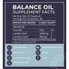 BodyBio Balance Oil - Essential Fatty Acids Omega 3 & 6 - Cold Pressed, Vegan, Organic Safflower and Flax Seed Oil Blend for Brain & Mood Support and Cellular Health, 16 oz