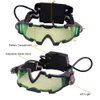 Weahre Spy Night Vision Goggles, Adjustable LED Night Goggles with Flip-Out Lights Green Lens for Kids Christmas Birthday Gifts Racing Bicycling, Skying to Protect Eyes (LNVG00)