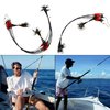 Fishing Leader Saltwater Fishing Rigs Fishing Bottom Rigs High Strength Surf Fishing Rigs Steel Leaders Wire Fishing Wire Rig Fishing Leaders with Swivel Snaps Beads 1Arm / 2Arm