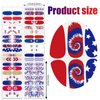 JERCLITY 14 Sheets Independence Day Nail Polish Strips 4th of July Nail Wraps for Women Patriotic American Flag Nail Strips Self-Adhesive Nail Stickers with Nail File for Memorial Day（4th of July-1）