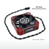 urpass Rocket 50mm Metal Motor Cooling Fan 10000RPM Preventing Heat Fan for 1/5th Scale RC Car Brushless Motor ESC RED