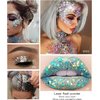 Body Glitter Gel 16 Color Sequins Glitter Gel Easy to Apply&Clean, Festival Glitter Christmas Makeup for Women Long Lasting Sparkling Suitable for Body, Face, Hair, Eyes (Christmas Green)