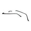 Calabria 714 Flexie Oval Rimless Reading Glasses +2.50 Charcoal Men/Women Bendable One Power Readers Flexible TR90 Frame