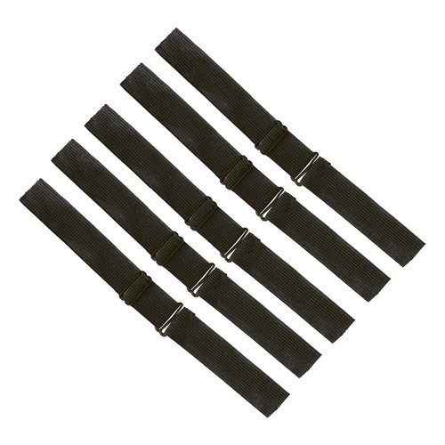 5 Pieces Black Adjustable Elastic Wig Band with Removable Buckles Adjustable Wig Straps for Wig Cap Making Wig Sewing in Wig (2.5 cm)