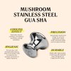 Blumenes - Gua Sha, Lymphatic Drainage Massager, Mushroom Gua Sha Tool for Face & Body, Stainless Steel