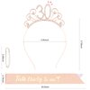 YARIEW 30th Birthday Decorations 30th Birthday Headband + 30 Talk Thirty To Me Birthday Sash + Pearl Pin Set, 30th Birthday Sash and Tiara for Women, 30th Birthday Gifts for Women