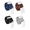 Tatuo 4 Pieces Kids Buckle Belt Kid Adjustable Elastic Belt Boy Stretch Belt for Children Favor (black, gray, brown, navy blue)