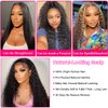 htsly 5x5 Hd Lace Closure Wigs Human Hair Water Wave 5x5 Lace Closure Wigs for Women 180 Density Curly Closure Wig Glueless Wet and Wavy Lace Front Wigs Pre Plucked Natural Black Closure Wig 24 Inch