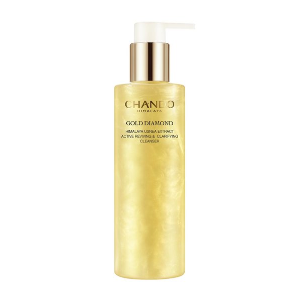 CHANDO HIMALAYA Gold Diamond Facial Cleanser - Reviving & Clarifying Daily Cleanser with Amino Acids for Hydration and a Luminous Complexion (200ml/6.76oz)