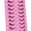 outopen 10 Pairs Cluster Lashes Natural Look Manga Lash Clusters C Curl Wispy Individual Eyelashes Cat Eye Lashes DIY Eyelash Extensions(A01-205)