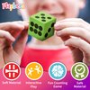 Playbees Neon Big Foam Dice Set - 24-Pack, Jumbo, and Colorful Dice for Kids - Ideal for Boosting Math Skills, Great Gifts, and Party Fun