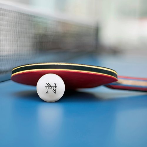 Infusion Custom Shamrock Design Ping Pong Balls, 6 White Table Tennis Balls