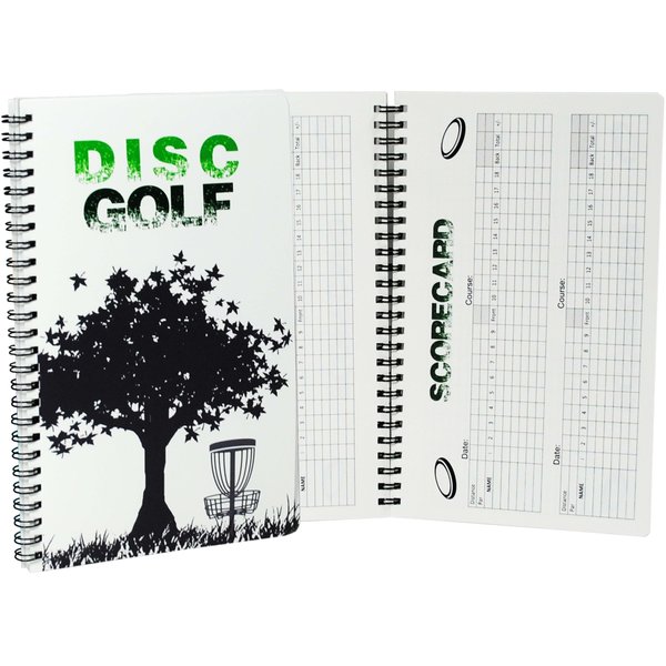 CardNoter Disc Golf Scorekeeper Notebook, 110 Rounds for 6 Players, Wire Bound