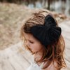 Velvet Hair Bows Girls 6" 2PCS Big Black Fall bow Alligator Clips for Toddler Hair Clips Toddlers Teens Kids Accessories