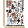 Greek Roman Mythology Monsters Temporary Tattoo Water Resistant Fake Body Art Set Collection - Color (One Sheet)