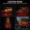 DALDED LED Lighting Kit for Lego Jabba's Sail Barge 75397, RC LED Light Compatible with Lego 75397 Building Block Models -Without Model