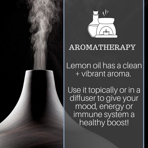 Lemon Essential Oil, 1 fl oz - 100% Pure & Undiluted Lemon Oil for Diffuser and DIY - Natural Deodorizer, Laundry Freshener, Household Cleaner and Degreaser - by Pure Body Naturals