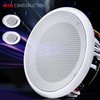 Facmogu 2PCS 8in White Ceiling Speaker Covers, Surface Mount Speaker Grill Mesh Round Speaker Grille Woofer Car Speaker Grill Cover Guard Protector Replacement Round Metal Grills