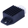 Glixal GY6 50cc 80cc 100cc 125cc 150cc 12V 4-pin Voltage Regulator Rectifier for 139QMB 157QMJ Scooter Moped ATV Go-Kart (Half-Wave)