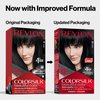 Revlon Colorsilk Beautiful Color Permanent Hair Color, Long-Lasting High-Definition Color, Shine & Silky Softness with 100% Gray Coverage, Ammonia Free, 012 Natural Blue Black, 1 Pack