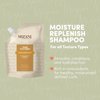 Mizani True Textures Moisture Replenish Shampoo | Smooths & Hydrates | with Coconut Oil | Sulfate & Paraben-Free | for Curly Hair | 16.9 Fl Oz