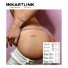 INKARTLINK Tattoo Tech, 2 Sheets Medium Semi Permanent Tattoo, Adult Art Design Temporary Tattoos, Lasts 1-2 Weeks, Waterproof, Realistic Look, No Adhesive, No Reflection (Yes,Sir.)