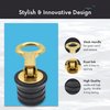 MARINE CITY Brass Snap Handle Drain Plug Easy Use Durable Strong and Sturdy Fine Finish with Innovative Design 1 Inch Drain Plug for Boats Yachts Kayaks Marines (Pack of 1)