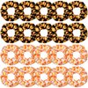 20 Pieces Sport Hair Scrunchies Sports Scrunchy Hair Ties Elastic Silk Satin Scrunchies Hairband Scrunchy Ponytail Holder for Women Girls Player Team Hair Accessories, Black, White (Softball)
