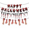 Dismembered Body Parts Banner Bloody Halloween Decorations Creepy Halloween Banner Zombie Decorations Chucky Party Decorations Halloween Birthday Party Decorations Halloween Decorations Scary Fake