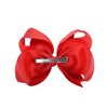 DEEKA 12 PCS 6" Big Hand-made Grosgrain Ribbon Hair Bow Alligator Clips Hair Accessories for Little Teen Toddler Girls - Red