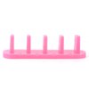 Rolabling 3pcs False Nail Art Tips Practice Display Stand Tool with 10 pcs False Nail Tips for Gel Nail Polish DIY Nail Training Tools (Rose) (display stand)
