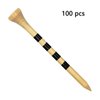 Zivisk Wooden Golf Tees 3-1/4" 100 Count 83mm Natural Color