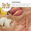 2 Sets Kids Pretend Play Toy Kitchen Cooking Toy Steamed Toy Food Chinese Breakfast Food Play Set Dollhouse Furniture (26Pcs)