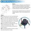ZE-268S6 Ceiling Fan Switch, 3 Speed 4 Wire Pull Chain Switch Control Switch Compatible with Hunter Ceiling Fans, Wall Lamps (2 Pack, Brass)