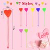 ZeQinToy Valentines Day Gifts for Kids, 56pcs Love-Heart Styles Sticky Hands Stretchy Toys for Valentine Party Favors, School Classroom Exchange Gifts Party Supplies for Toddlers Girls Boys
