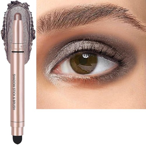 Metfdlaig Cream Eyeshadow Stick, Dark Brown, 09#