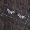 Andy's Orchids White False Eyelashes Long Cross Eyelashes Extension Japanese Anime Cosplay Fake Lashes Natural Look White Eye Lash Extensions, 2 Pairs