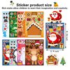 32 PCS Christmas Stickers for Kids Make-a-face Sticker Make Your Own Characters Mix and Match Sticker Sheets with Full Body Design Christmas Gift Stickers for Craft, Christmas Goodie Stocking Stuffers