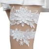 JWICOS Bride Wedding Lace Garters Stretch Flower Garter Set Bridal Garters Costume for Women and Girls (Navy Blue)