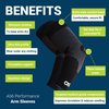 Compression Arm Sleeves OS1st AS6, UV Sun Protection, Supports the elbow|arm, Reduces Muscle Fatigue (Medium, Black)